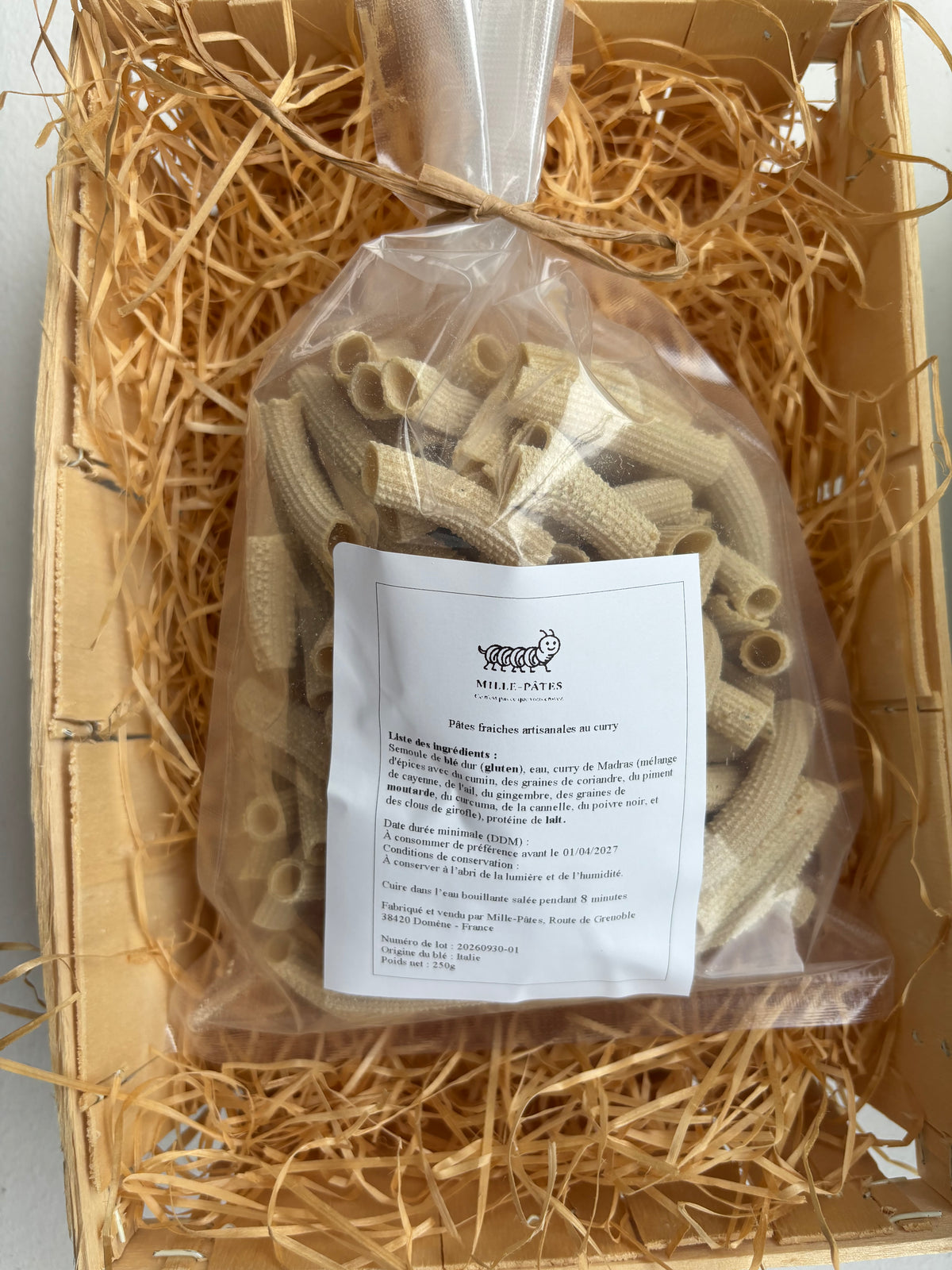 Rigatoni artisanaux au curry de Madras
