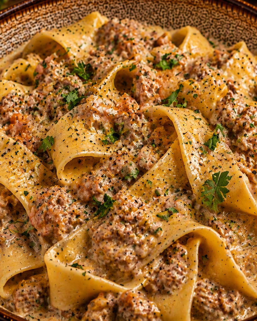 Pappardelle et son ragù bianco